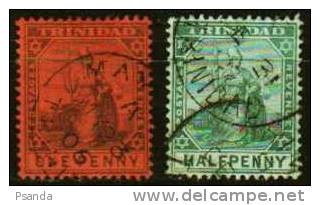 1896 - Trinidad - Scott 75 And 77 - Trinidad & Tobago (...-1961)