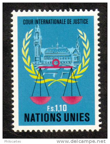 Nations Unies Genève    1979  - YT  87  - Cour De Justice  1F10 -  NEUF **  -  Cote 2.30e - Nuevos