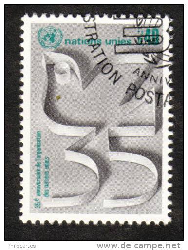 Nations Unies Genève    1980  - YT  92 -  Anniversaire  0F40 -  Oblitéré - Used Stamps