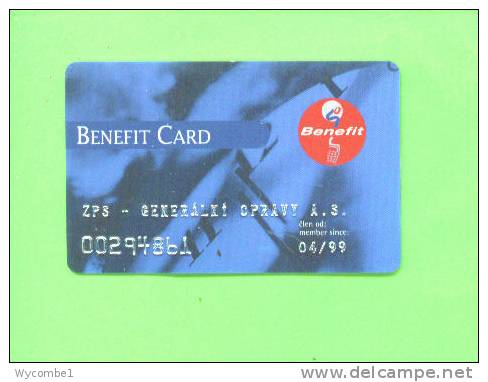 CZECH REPUBLIC - Eurotel Benefit Card - Other & Unclassified