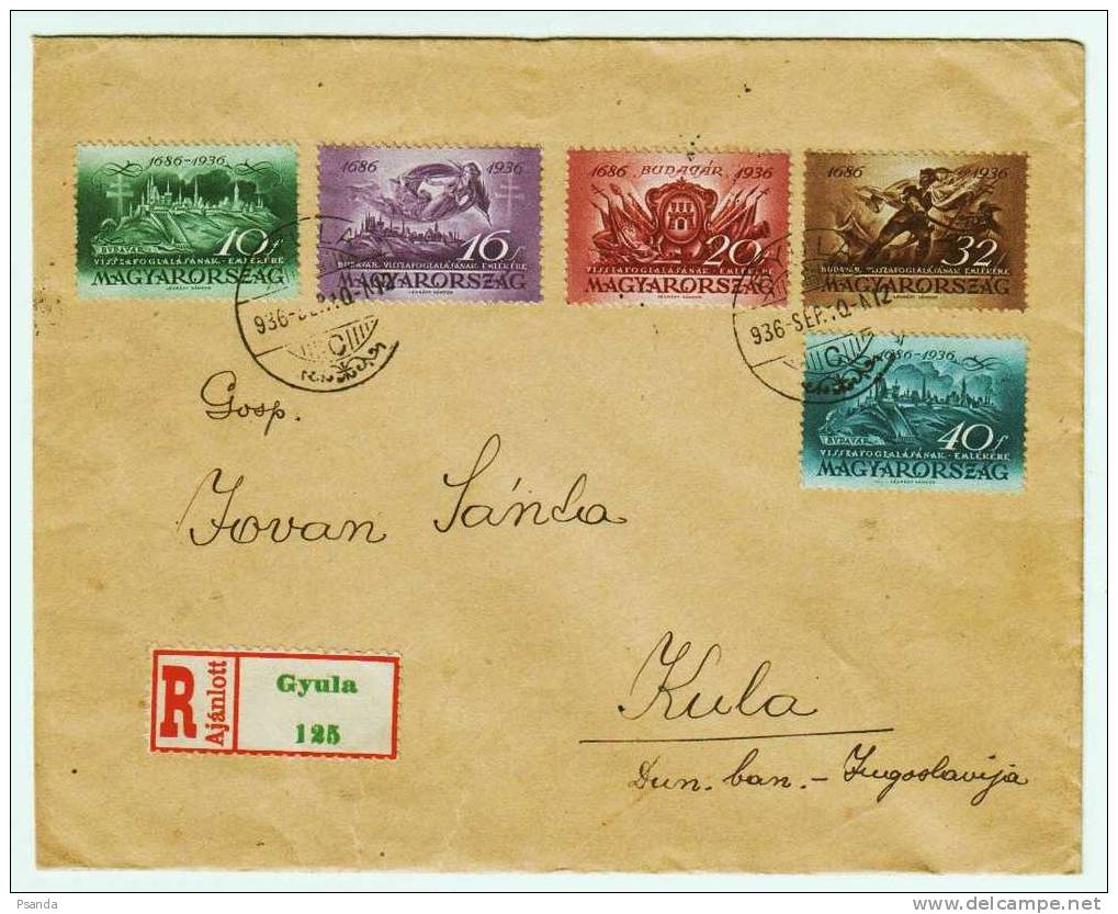 1935 - Hungary, FDC,  Mi. No. 538-542 - FDC