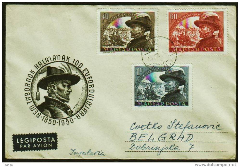 1950 - Hungary, Mi. No. 1142-1144 - Maximum Cards & Covers