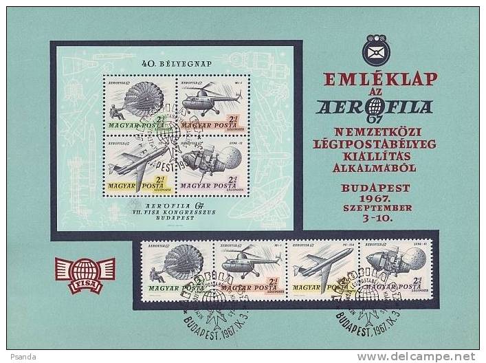 1967 - Hungary, Aerofila - Maximum Cards & Covers
