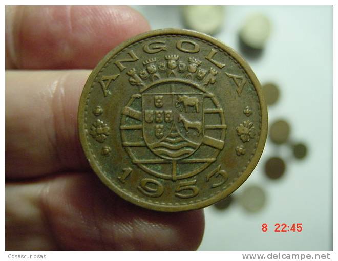 2626 ANGOLA   1 ESCUDO       YEAR  1953   MBC   OTHERS IN MY STORE - Angola