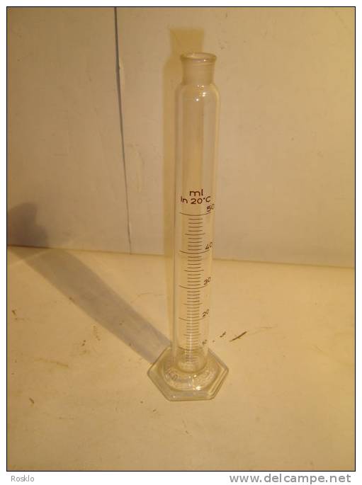 OBJETS DE MESURE SCIENTIFIQUE / TUBE GRADUE / HT 23 CM / STABIL KAVALIER GERMANY / PARFAIT ETAT / - Antike Werkzeuge