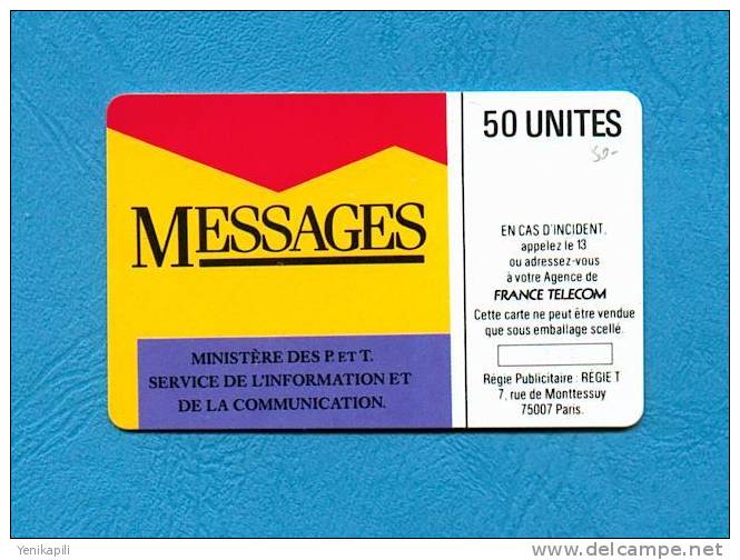 ( 2907 ) -  MESSAGES - Informations Et Communication  -  (  C18  )  -  Neuve  -  ***  TTBE  ***  - Voir Scan - - Internes