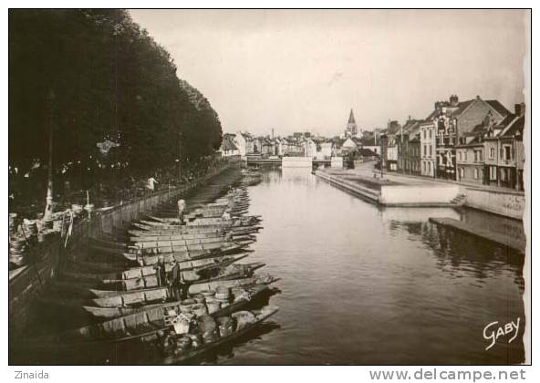 CARTE POSTALE -D AMIENS - LE MARCHE SUR L EAU - Amiens