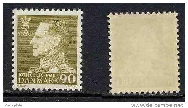 DANEMARK -  FREDERIC IX / 1961 # 406 - 90 O. Olive ** / COTE 6.00 EURO - Unused Stamps