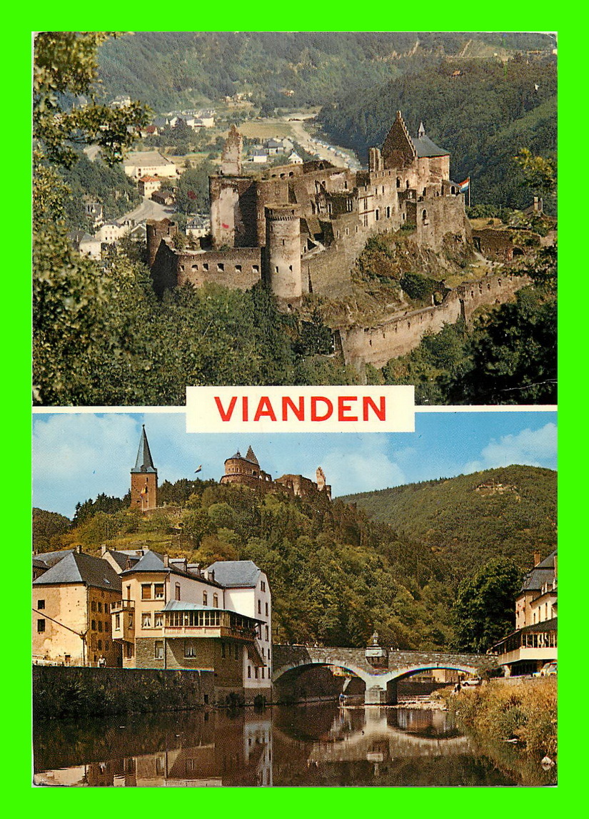 VIANDEN, LUXEMBOURG - 2 MULTIVUES - CIRCULÉE EN 1973 - E.A. SCHAACK - - Vianden