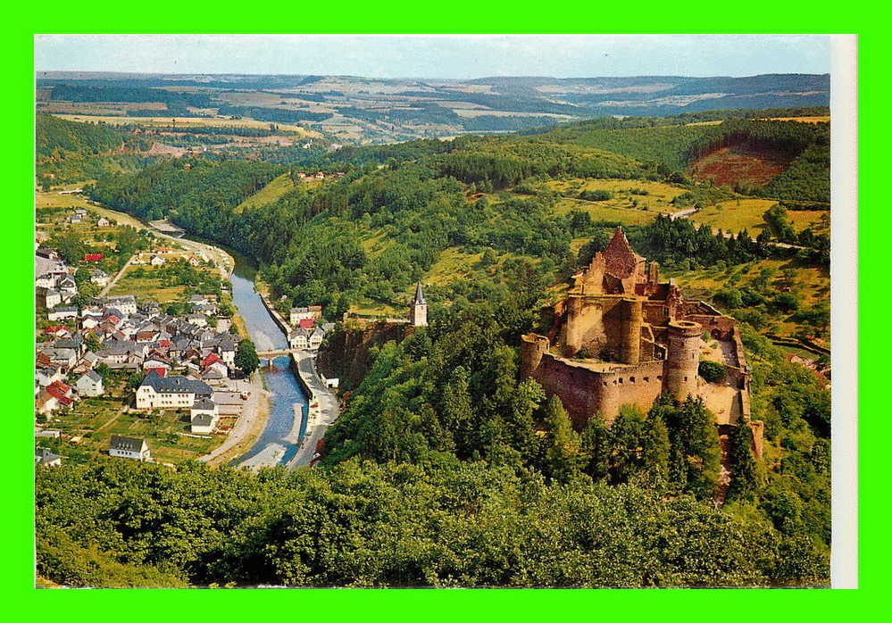 VIANDEN, LUXEMBOURG - CHÂTEAU-FORT DES COMTES DE VIADEN ET VILLE BASSE - MESSAGERIES PAUL KRAUS - - Vianden