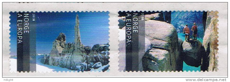 N Norwegen 2008 Mi 1651-52 Mnh Landschaften - Nuovi