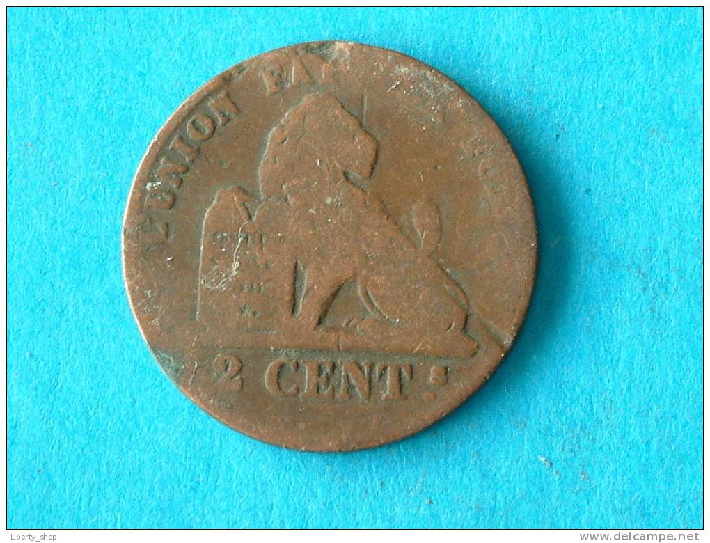 1858 FR 2 Cent ( Morin 106 - For Grade, Please See Photo ) !! - 2 Centimes