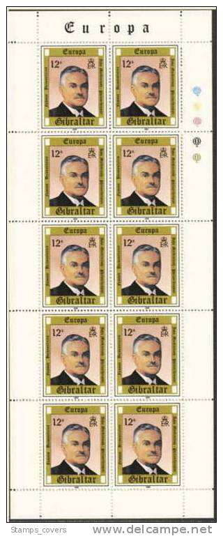 GIBRALTAR MNH** MICHEL KB 405/07 EUROPA 1980 FEUILLETS SHEETS - 1980