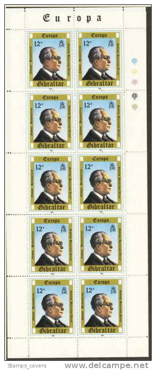 GIBRALTAR MNH** MICHEL KB 405/07 EUROPA 1980 FEUILLETS SHEETS - 1980