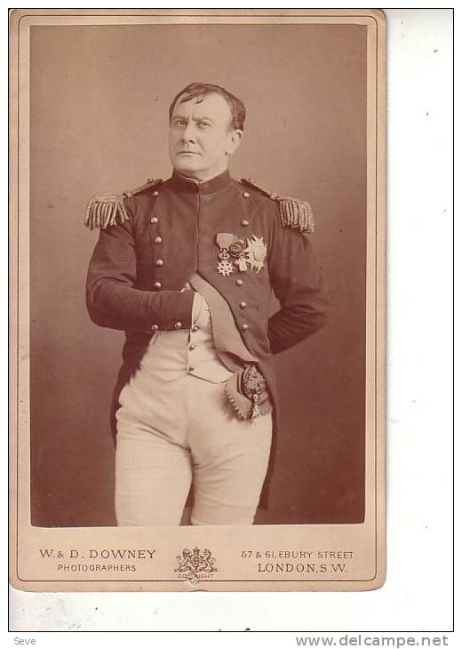 Photo Cabinet Cdv Napoléon Bonaparte. Acteur Français  Du Quesne Années 1880 - Personalità