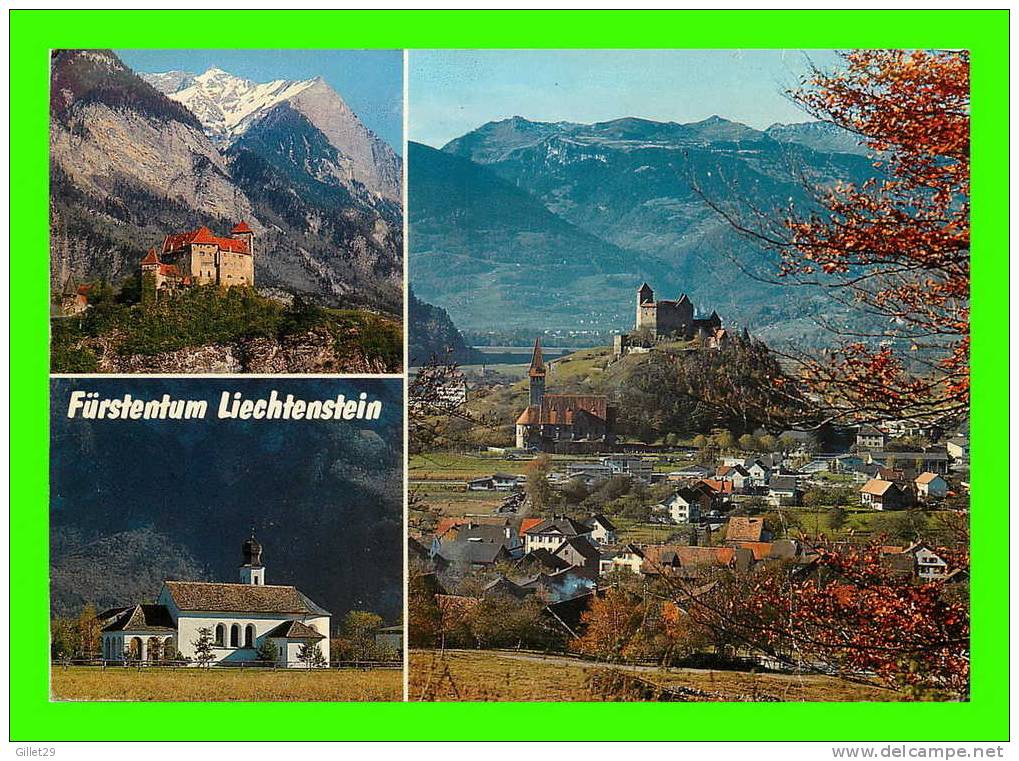 LIECHTENSTEIN - FURSTENTUM - SCHLOSS GUTENBERG - KAPELLE MARIA HILF - ANSICHT VON BALZERS - TRAVEL IN 1990 - - Liechtenstein