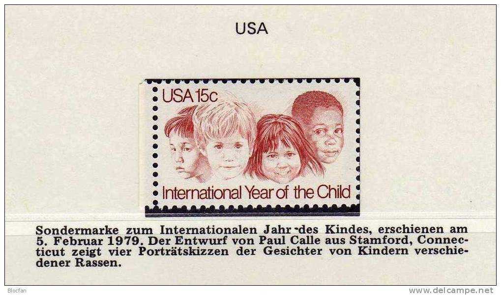 Jahr Des Kindes Christmas Ruanda Block 87, USA 1373 ** 8€ - Verzamelingen
