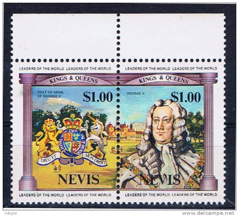 Nevis+ 1984 Mi 139-40 Mnh - St.Kitts-et-Nevis ( 1983-...)