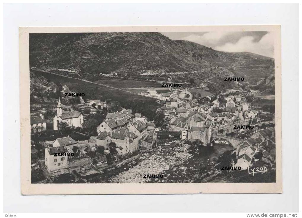 VUE GENERALE   LES DEUX PONT 1956 SCANS RECTO VERSO -B19 - Le Pont De Montvert