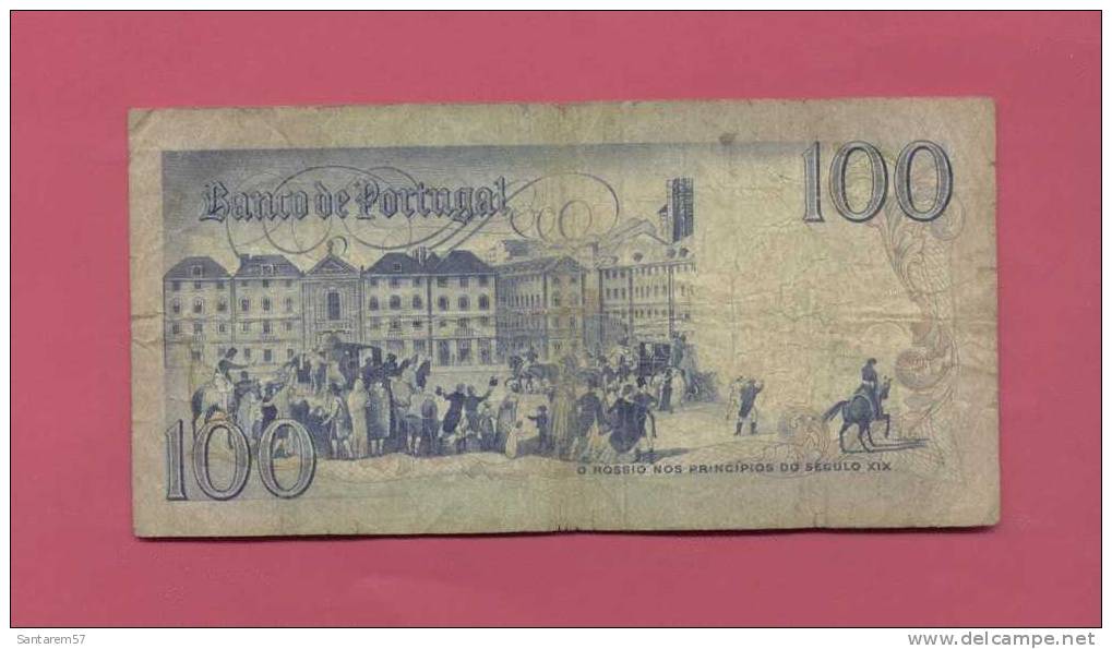 Billet De Banque Nota Banknote Bill 100 CEM ESCUDOS BOCAGE PORTUGAL 1984 - Portugal