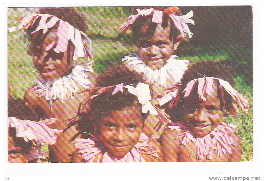 NOUVELLE CALEDONIE: Groupe D´Enfants Indigènes / Native Children ,New Caledonia; 1956, TB - Neukaledonien