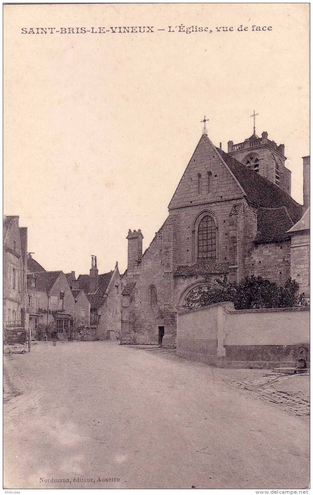 CPA Belle Carte Postale FRANCE Saint Bris Le Vineux L'Eglise Vue De Face - Saint Bris Le Vineux