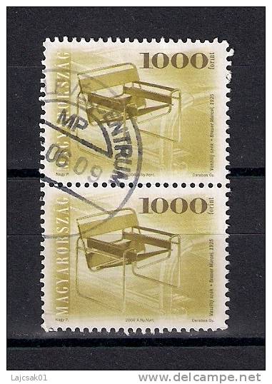 Hungary 2006. Furniture Chairs 1000 Ft Pair,used,definitive - Oblitérés