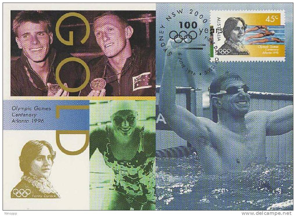 Australia-1996 Paralympic Games Gold Medal Winning Swimmers Maximum Card - Sommer 1996: Atlanta