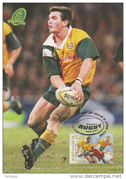 Australia-1999 100 Years Of Test Rugby DANIEL HERBERT     Maximum Card - Rugby