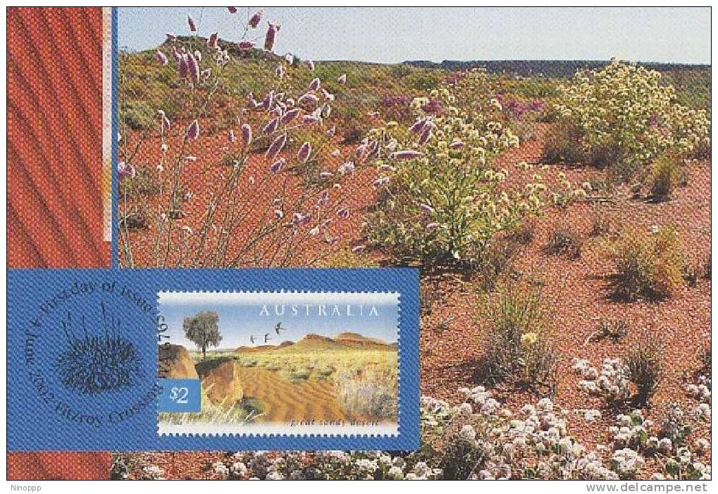 Australia-2002 Nature-Desert    Great Sandy Desert Maximum Card - Maximum Cards