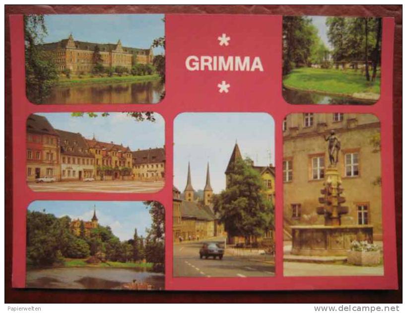 Grimma - Mehrbildkarte - Grimma