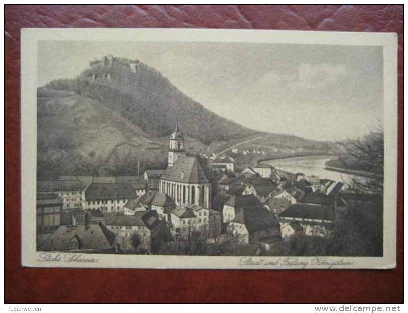 Königstein - Totale - Koenigstein (Saechs. Schw.)