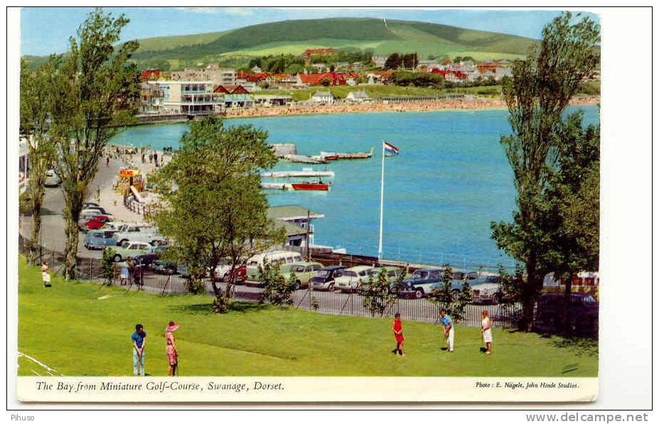 GREAT-BRITTAIN-SWANAGE : The Bay From Miniature Golf Course - Golf