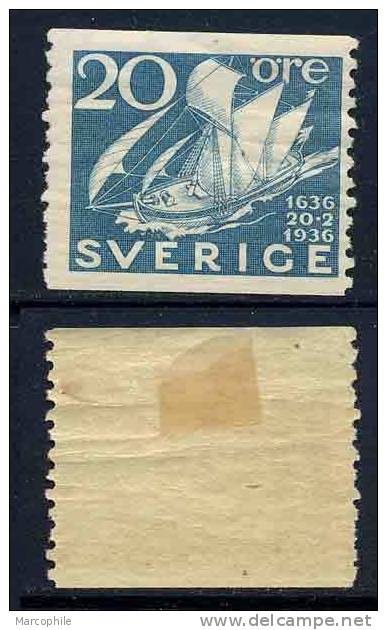 SUEDE / 1936 - # 238 - 20 ö. Bleu Vert * / COTE 11.00 EURO - Unused Stamps