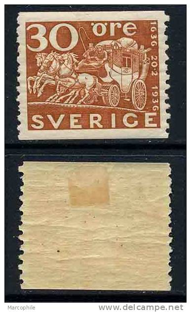SUEDE / 1936 - # 240 - 30 ö. Brun Jaune * / COTE 25.00 EURO - Unused Stamps