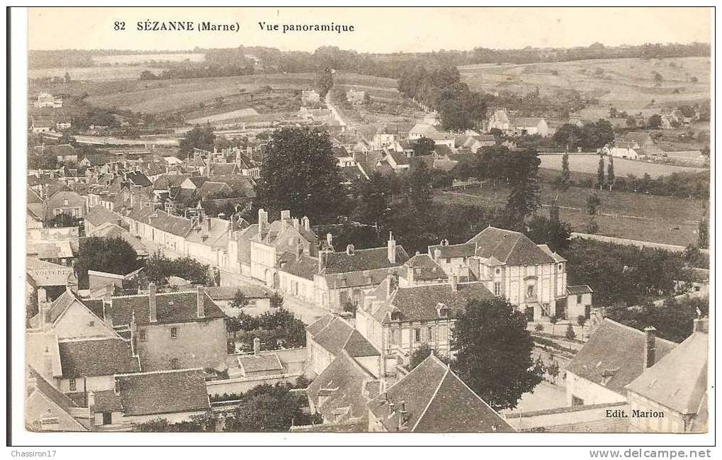 51  - SEZANNE  -  Vue Panoramique - Sezanne