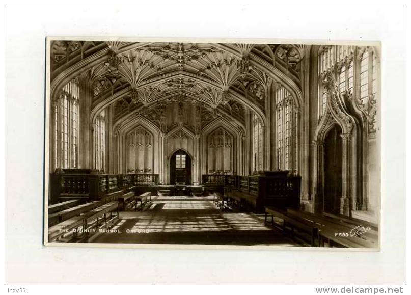 - ANGLETERRE . OXFORDSHIRE . OXFORD . THE DIVINITY SCHOOL - Oxford