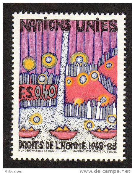 Nations Unies Genève   1983 -  YT  117  -  Droits De L'Homme. -  NEUF **   -  Cote 1.50e - Unused Stamps