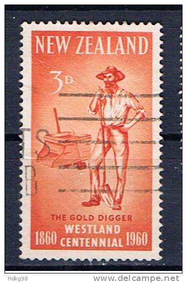 NZ+ Neuseeland 1960 Mi 390 Goldgräber - Oblitérés