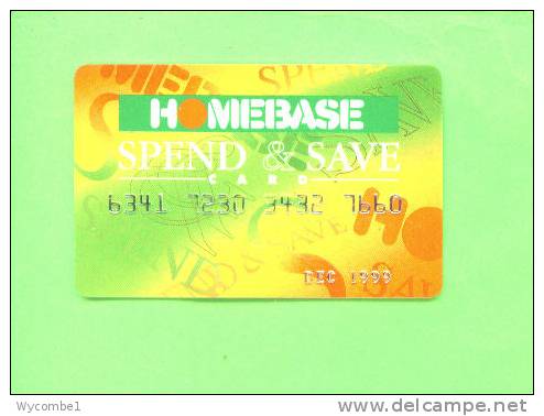 UK - Homebase Spend And Save Card - Other & Unclassified