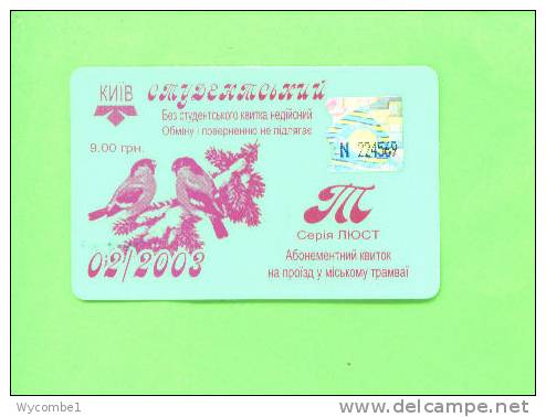 UKRAINE - Transport Ticket As Scan - Otros & Sin Clasificación