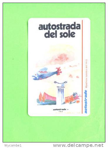 ITALY - Autostrada Ticket (Motorway Toll) As Scan - Other & Unclassified