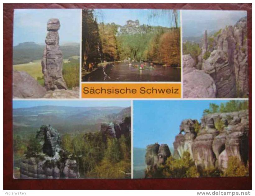 (Bad Schandau) - Mehrbildkarte Sächsische Schweiz - Bad Schandau