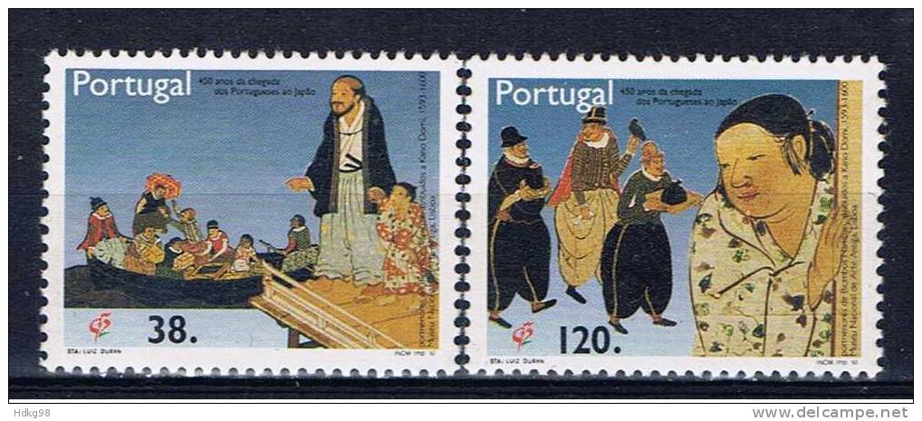 P Portugal 1992 Mi 1917-18 Mnh Japanreisende - Ongebruikt