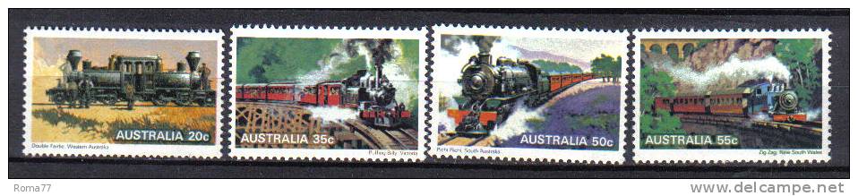 AUS665  - AUSTRALIA 1979 , Serie N. 662/665  ***  Treni - Mint Stamps