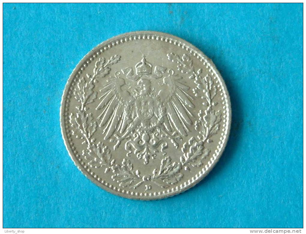 1907 D - 1/2 MARK ( Silver ) / KM 17 ( For Grade, Please See Photo ) !! - 1/2 Mark