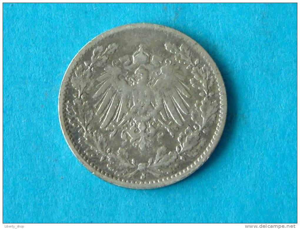 1907 J - 1/2 MARK ( Silver ) / KM 17 ( For Grade, Please See Photo ) !! - 1/2 Mark