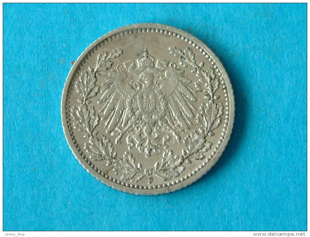 1915 F - 1/2 MARK ( Silver ) / KM 17 ( For Grade, Please See Photo ) !! - 1/2 Mark