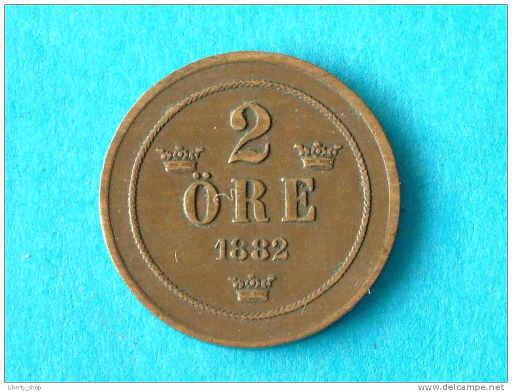 1882 - 2 ORE / KM 746 ( For Grade, Please See Photo ) !! - Suède