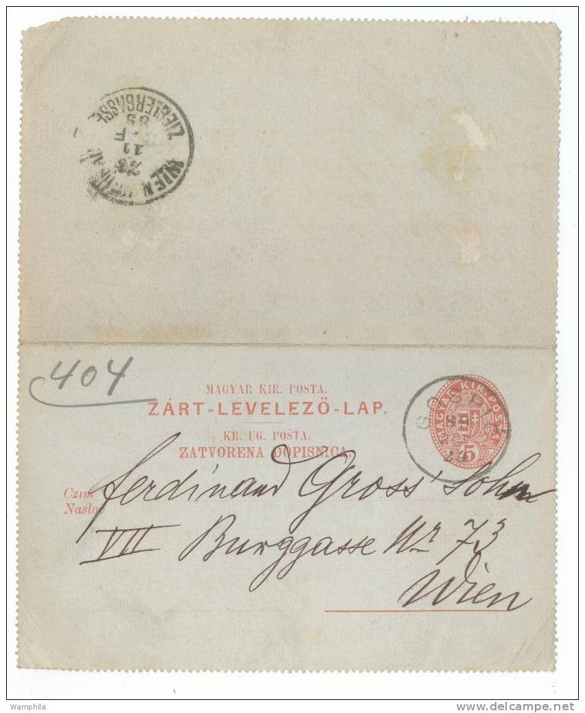 3 Cartes Lettres De 1889, 90, 91 , Voyagées, Toutes Scannées - Postal Stationery